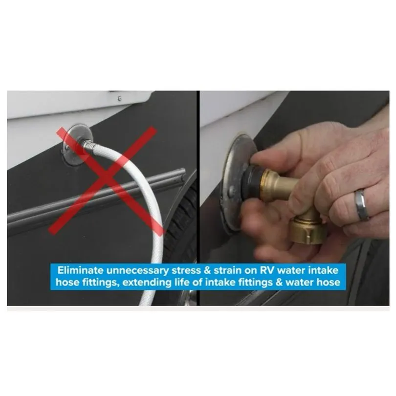 Hose Elbow, 45 Deg w/Gripper